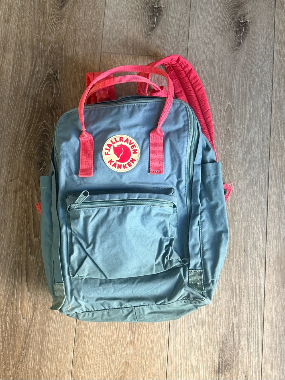 Fjällräven Kånken Laptop 15 Backpack Teal Turquoise Coral Pink